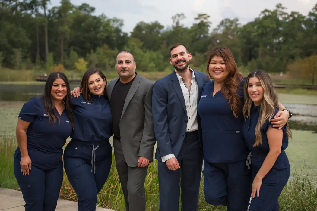 InStyle Dental Group patient smiling in Houston dental office