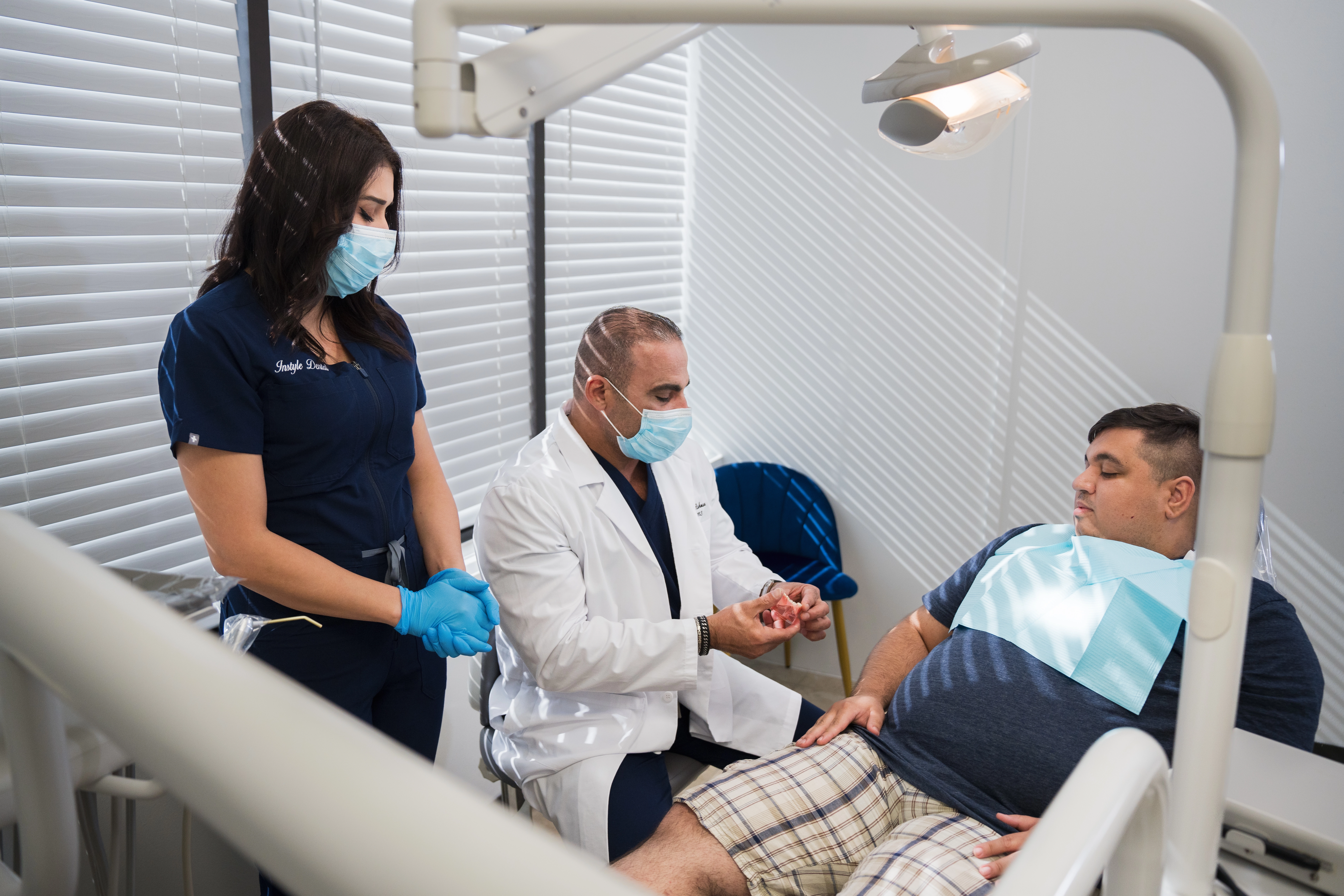 Modern treatment room at InStyle Dental Group
